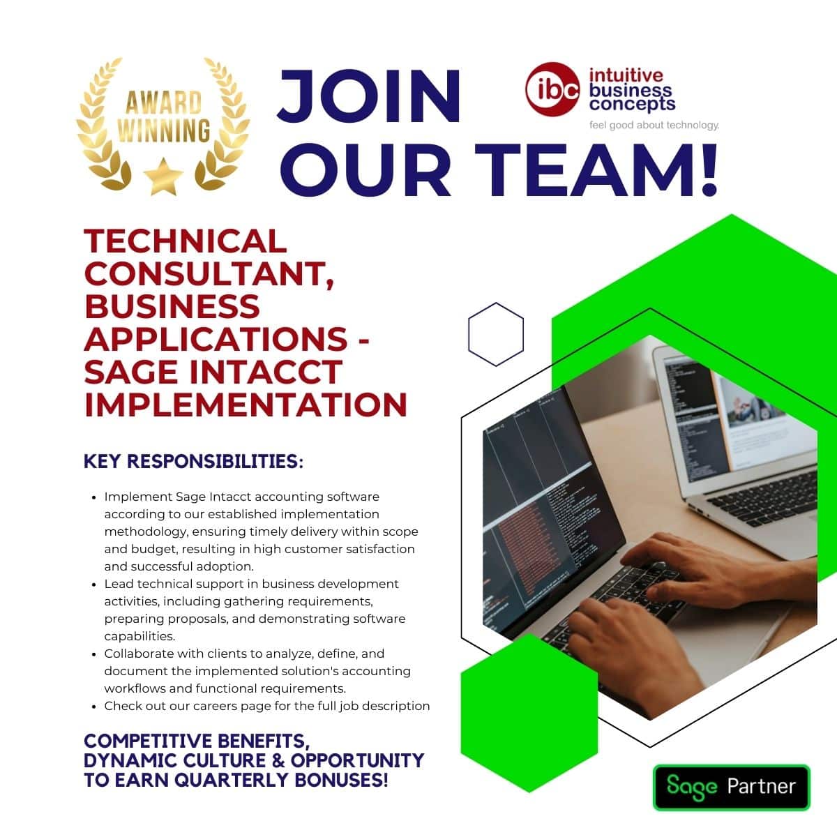 We Are Hiring: Technical Consultant, Business Applications - Sage ...